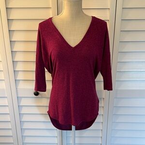 Express Deep V-Neck Slouchy Blouse